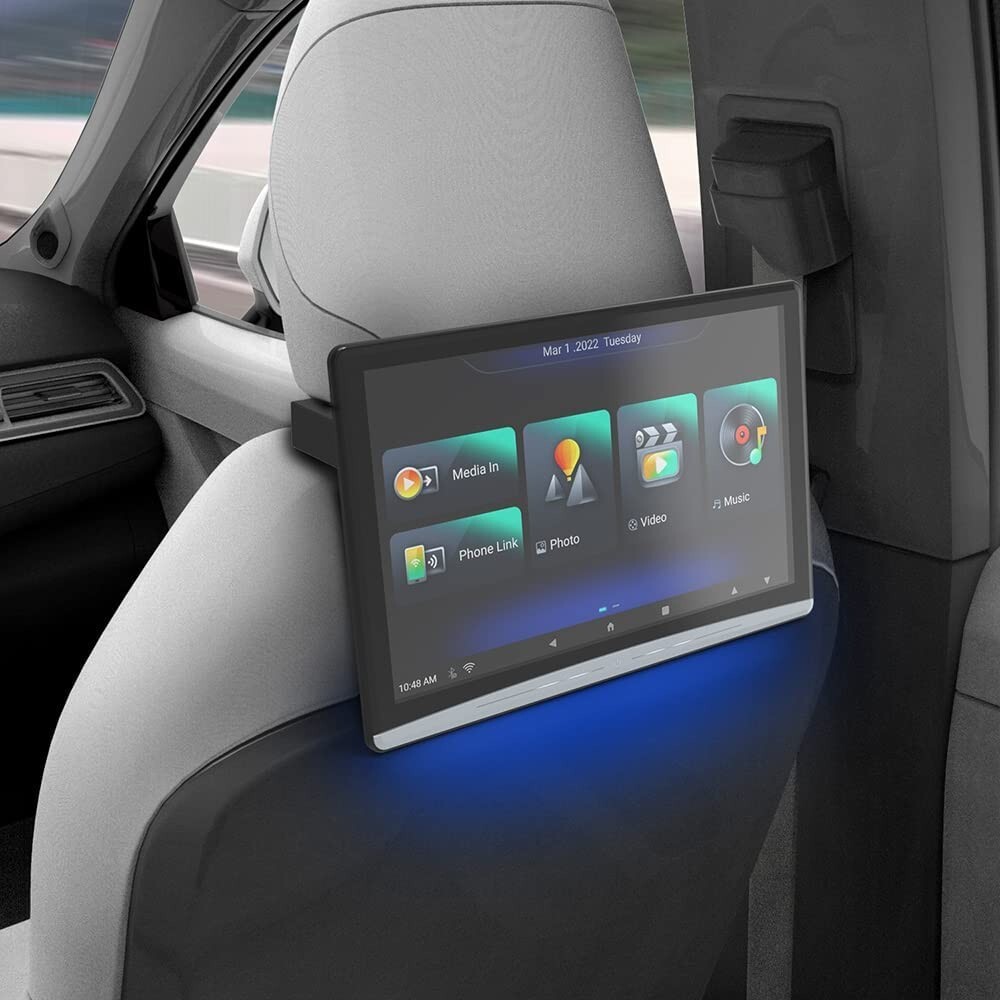 13.3 Inch Car Headrest Video Player with WiFi, Android 10.0, 4K,Netflix,YouTube