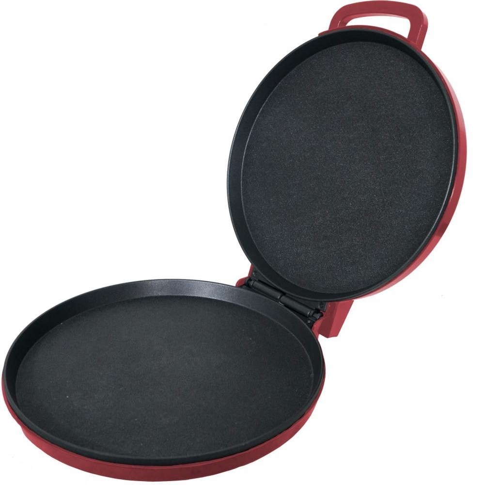 Courant 12 Inch Electronic Pizza Maker, Griddle, Oven, Red
