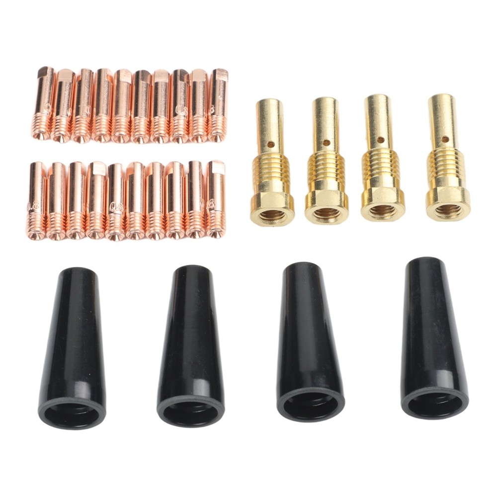 AK14 Gasless Nozzle Contact Tips Set 28PCS for Efficient Welding Operations