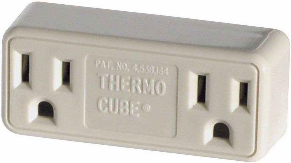 Thermo Cube Model TC-3: Thermostatically Controlled Outlet - on at 35-Degrees
