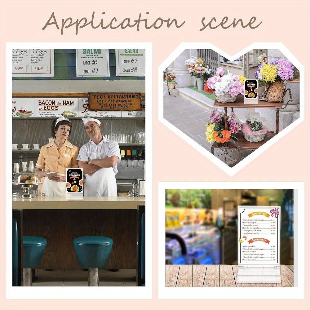 6sets T-shape Acrylic Display Stand Rectangle Clear 11.4x6x19.4cm Storage