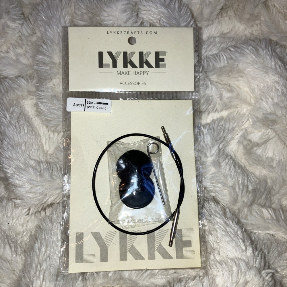 Lykke FlexiLoop 20" Clear Cord Knitting Kit - Interchangeable Circular Needle Ac