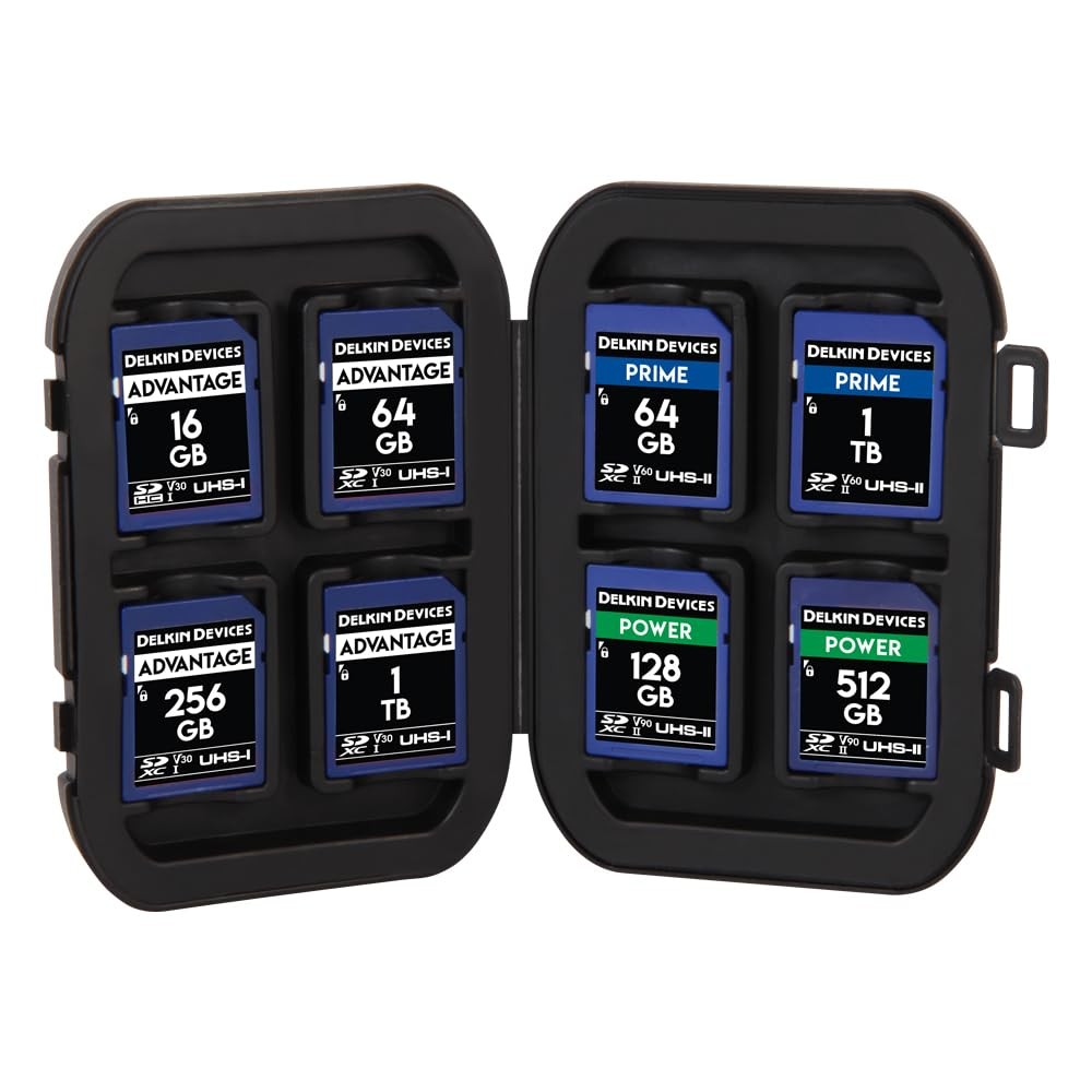 SD Card Carrying Case for 8 Cards - Durable Storage Solution