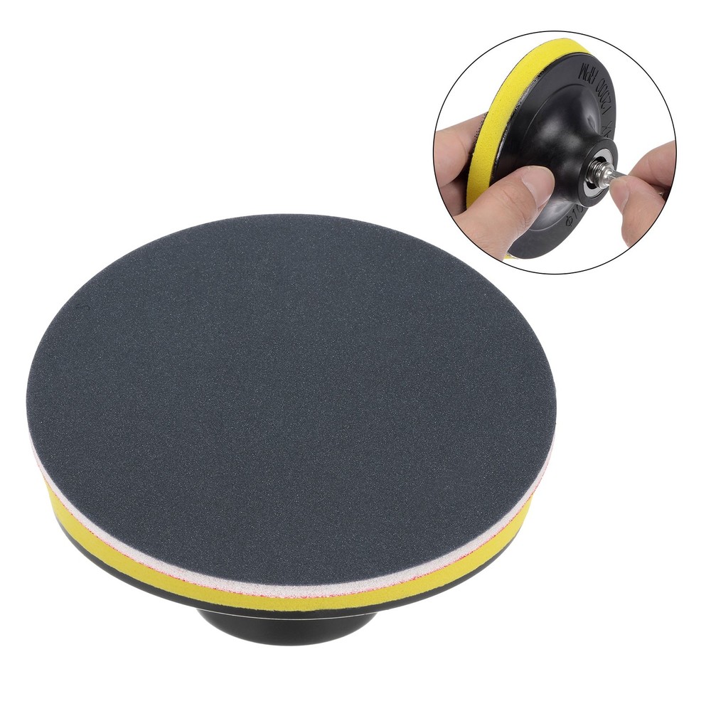 15pcs 500 Grit 5-inch Sponge Pad Sanding Sponge Hook and Loop Sanding Disc