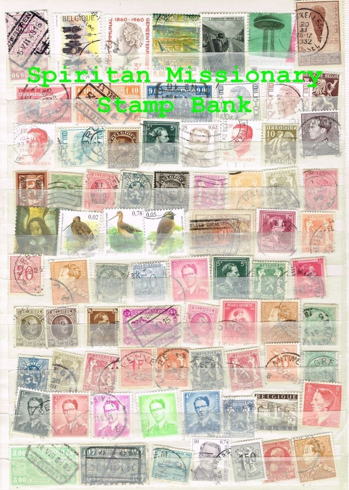 Belgium Stamps: 76 Assorted Cancelled Postage (11-459)