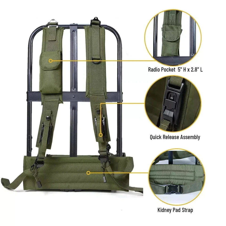 Military ALICE Pack Large Rucksack Backpack Army Tactical Bug Out Gear Frame