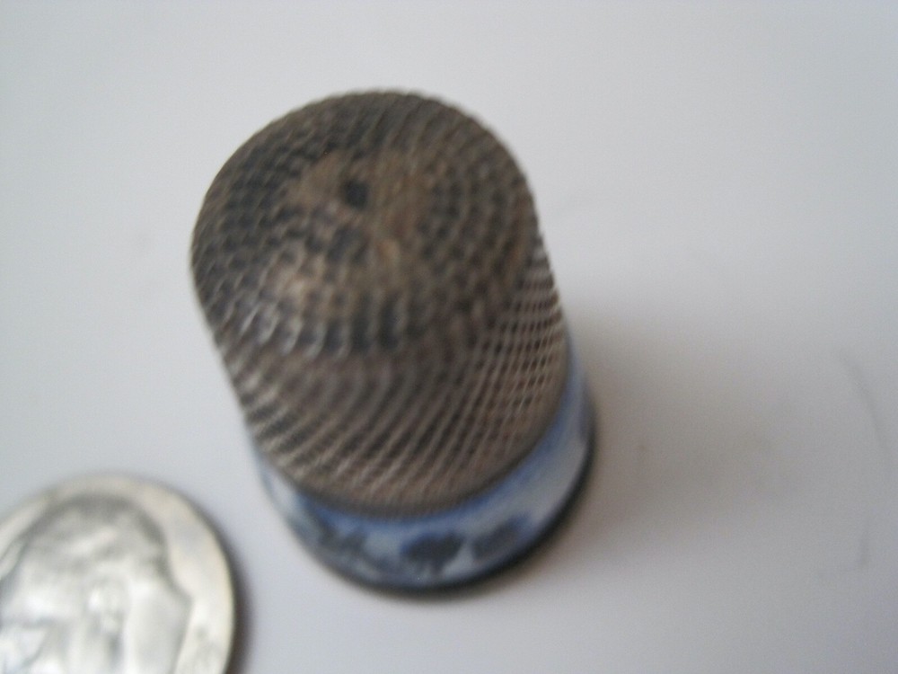 Delft Blue Sterling Thimble Boats