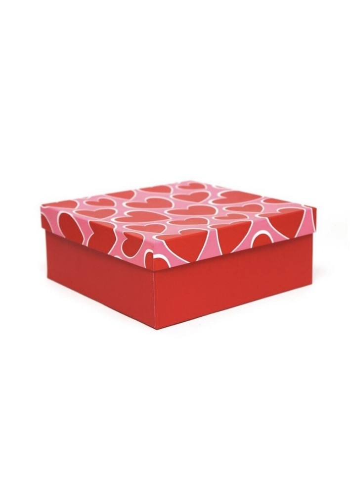 Valentine's Day Square Gift Box Heart Pattern - Spritz™ (2 Pack)
