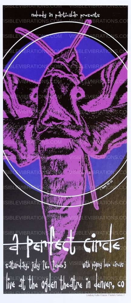 A Perfect Circle Concert Handbill Denver 2003