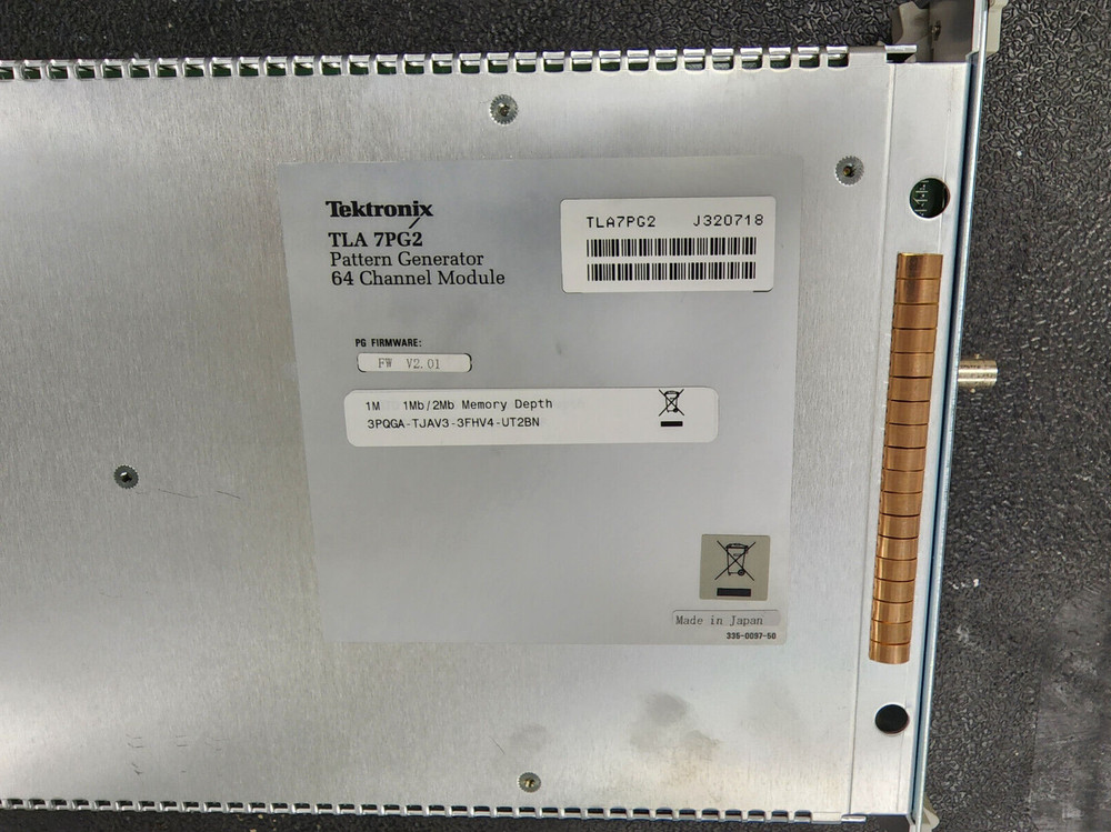 Tektronix TLA7PG2 Pattern Generator 64 Channel Logic Analyzer Module Unit #2