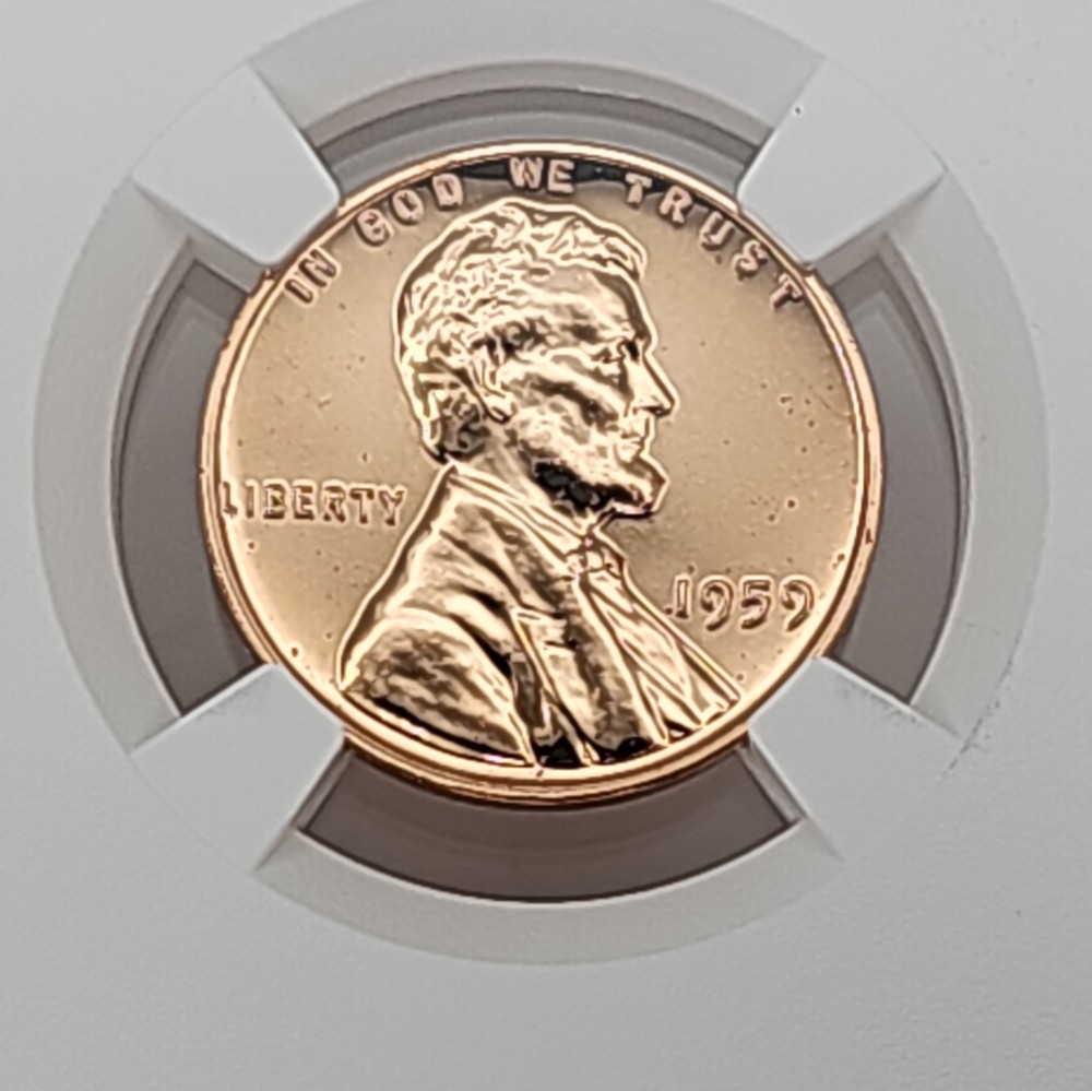 1959 1C PF68 RD NGC Lincoln Memorial Proof Cent