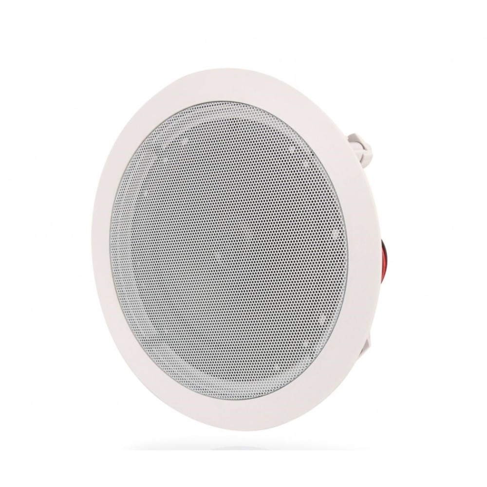 Pyle 6.5” 2-Way 70V Audio Stereo Ceiling and Wall Mount Speaker (White)