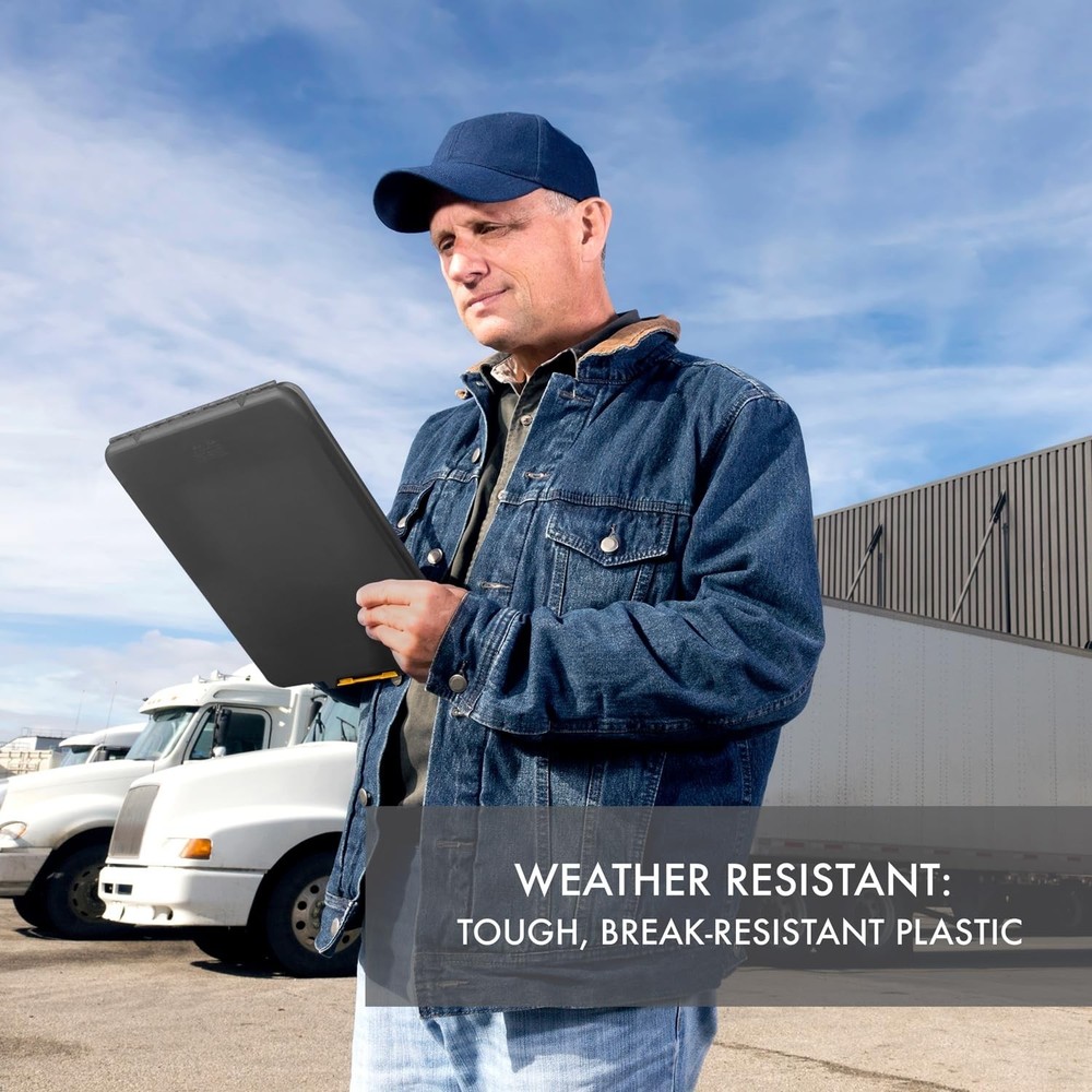 Dexas Slimcase Storage Clipboard, Black