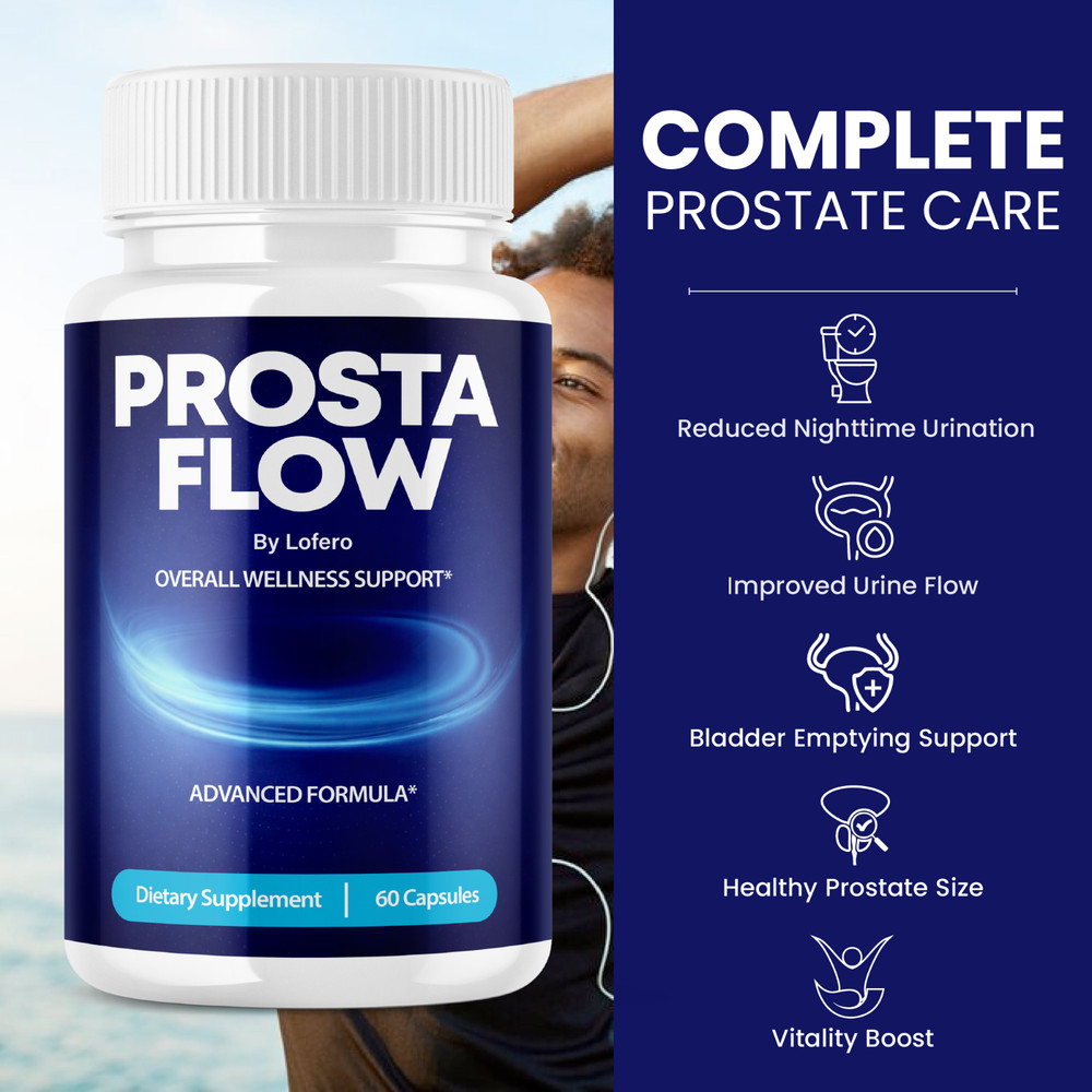 ProstaFlow Supplement for Men, Prosta Flow Advanced Formula Supplement (60Ct)