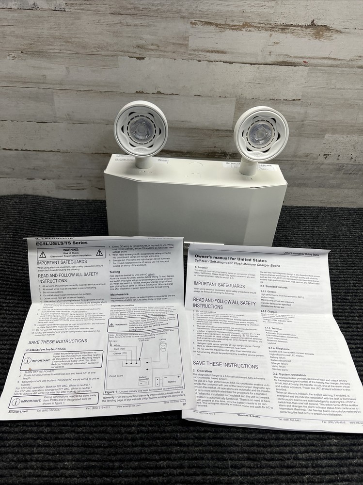 New  6V Compact Steel Battery Unit SID Emergency Light JSM18-210LA-AD