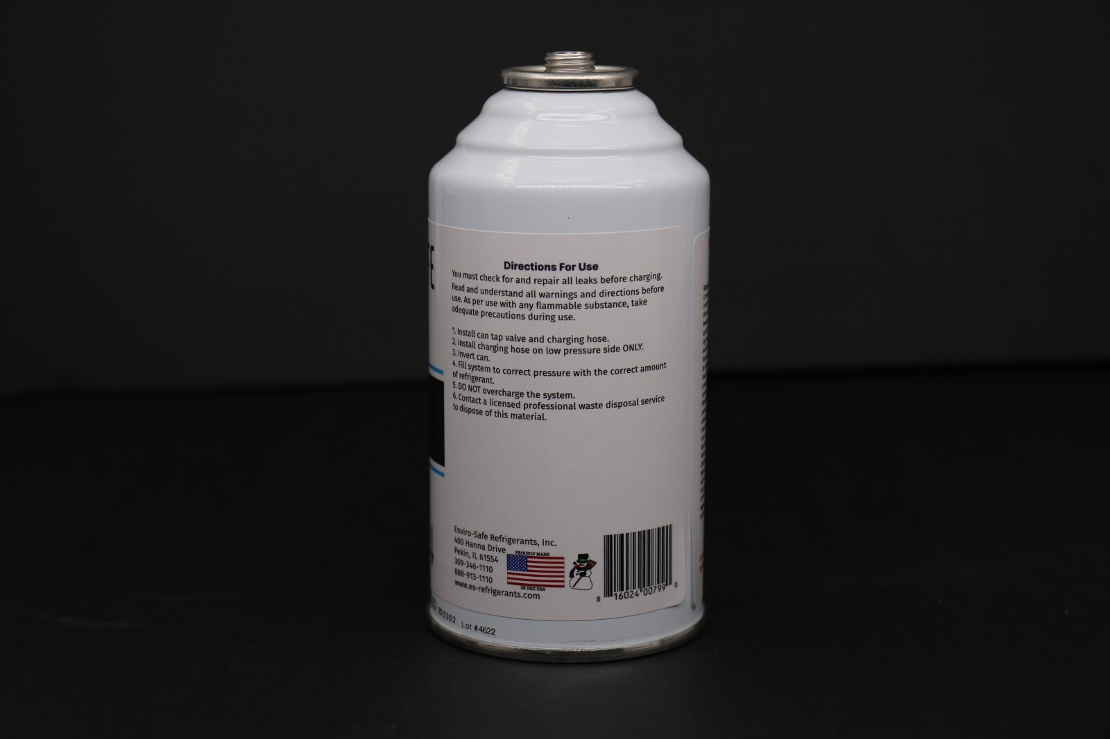 Enviro-Safe R-600a Refrigerant Inverted Piercing 6 oz 5 Cans #8070