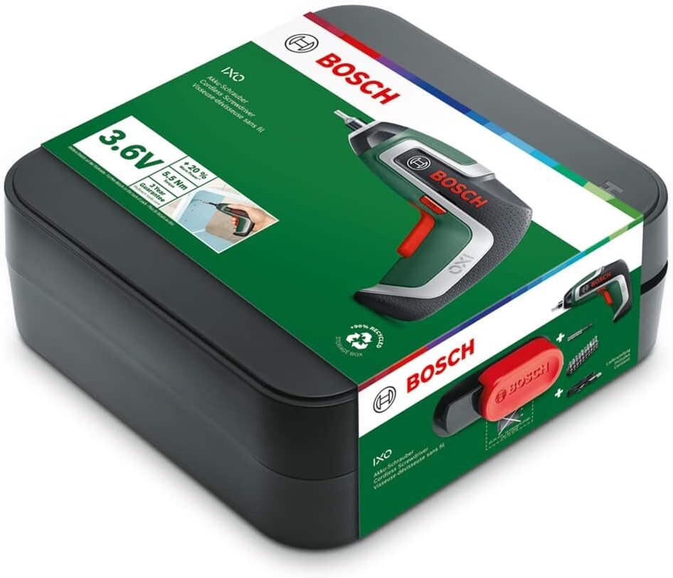 Bosch Home and Garden Compact cordless screwdriver, IXO7 Set Premium
