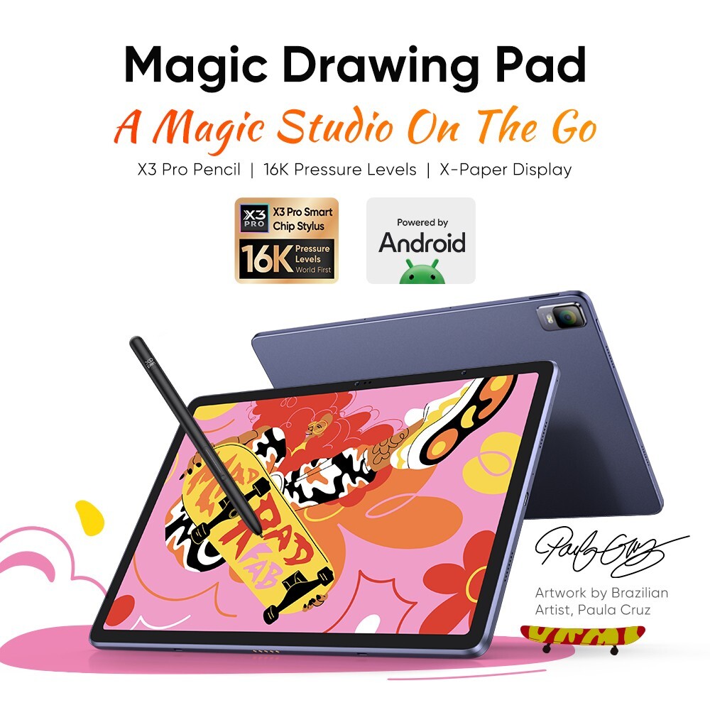 XP-Pen 12.2'' Wireless Magic Drawing Pad Display Bluetooth 16384 256GB ROM Used