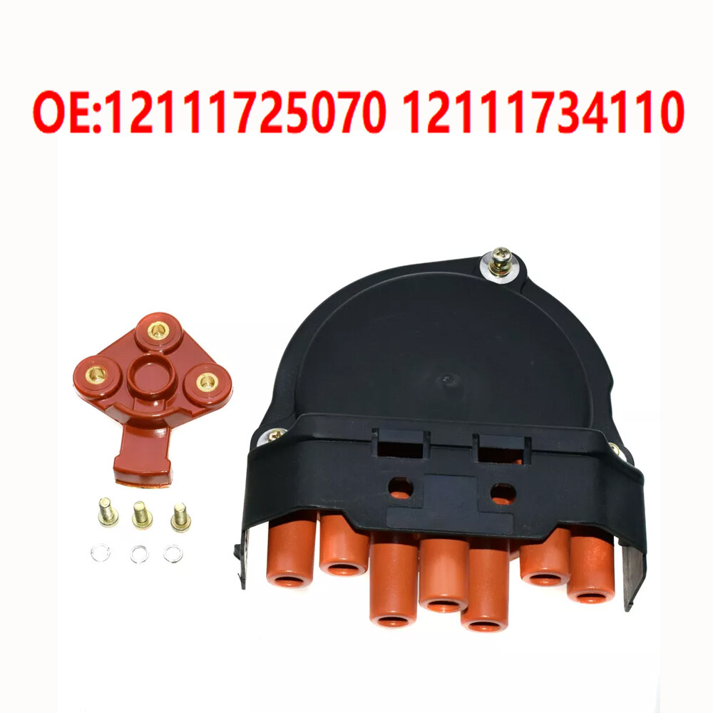 For BMW E23 E24 E28 E30 E31 E32 Distributor Cap & Rotor 12111725070,12111734110