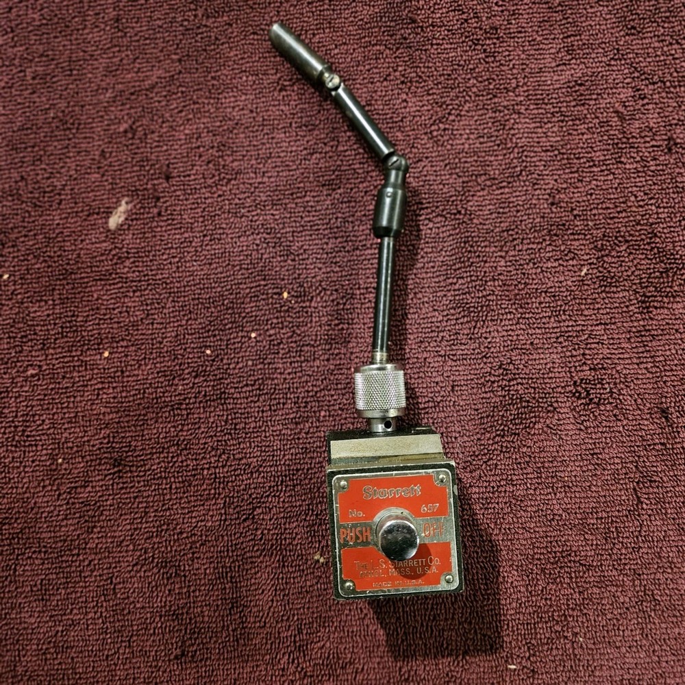 Starrett 657 magnetic base indicator holder