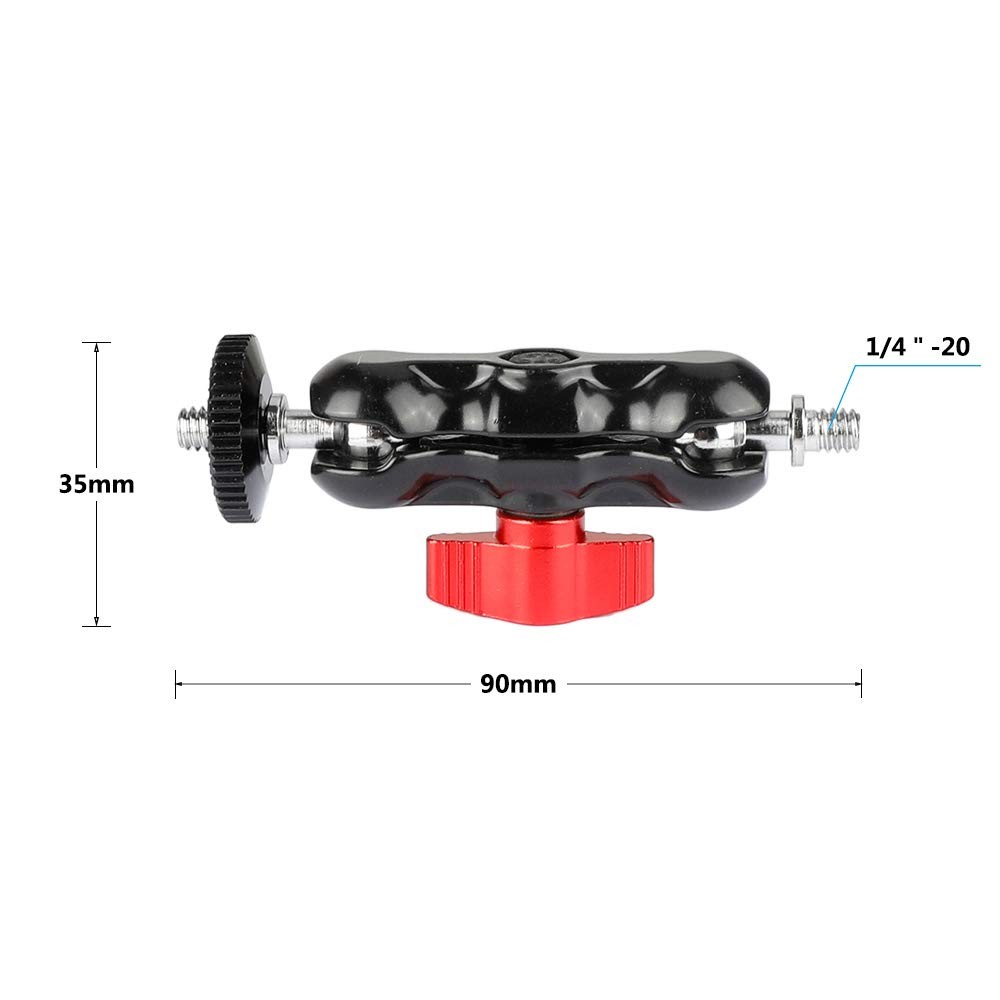 2 Pack Universal Magic Arm with Dual Ball Heads Camera Mounts