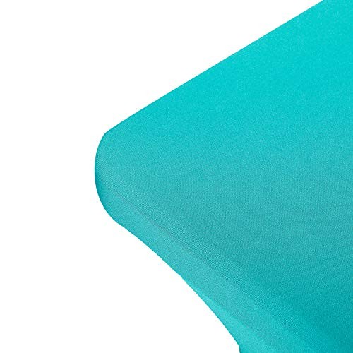 4FT Spandex Table Cover Rectangular Stretch 48" x 30" (Rectangular) Turquoise