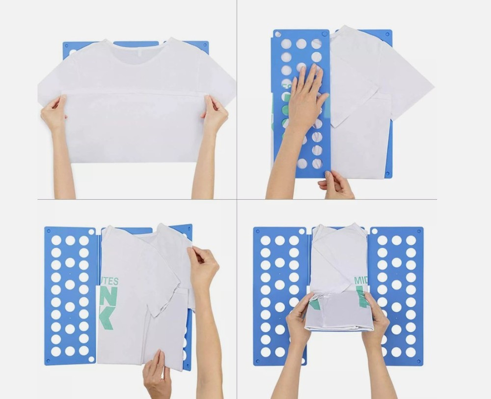 Adjustable T-Shirt Clothes Fast Folder Folding Board Laundry Organizer Child \