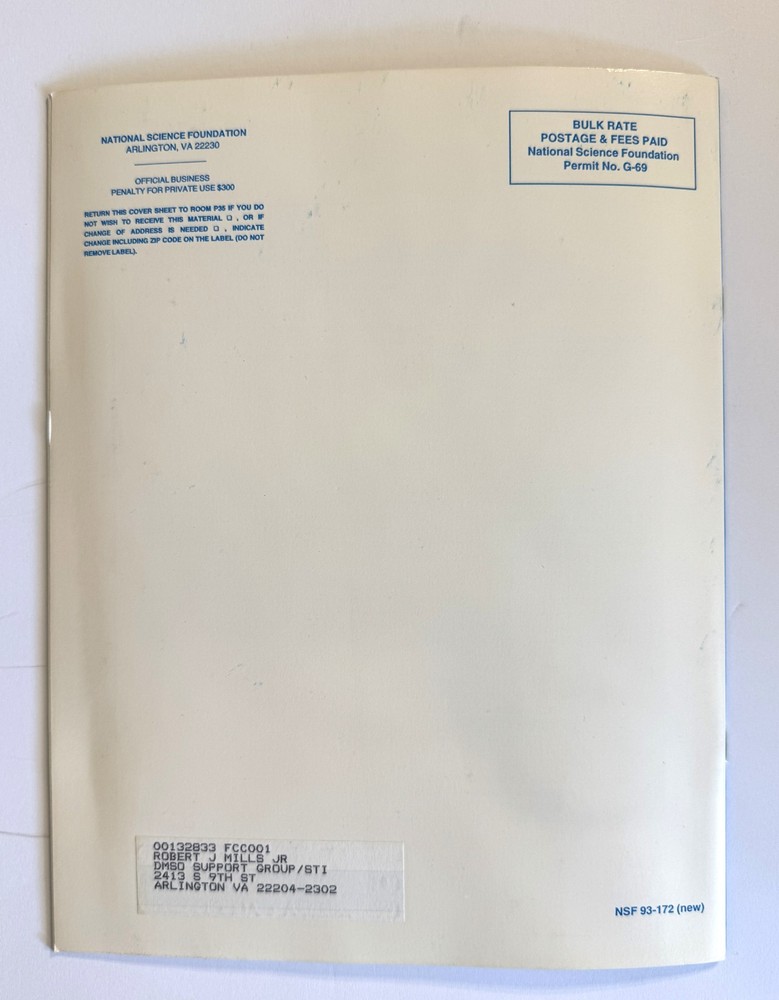 Academic Research Infrastructure Program Booklet From NSF