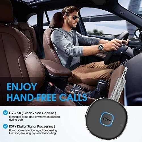 Bluetooth Receiver, Portable 3.5mm Aux Car Adapter, Bluetooth Wireless