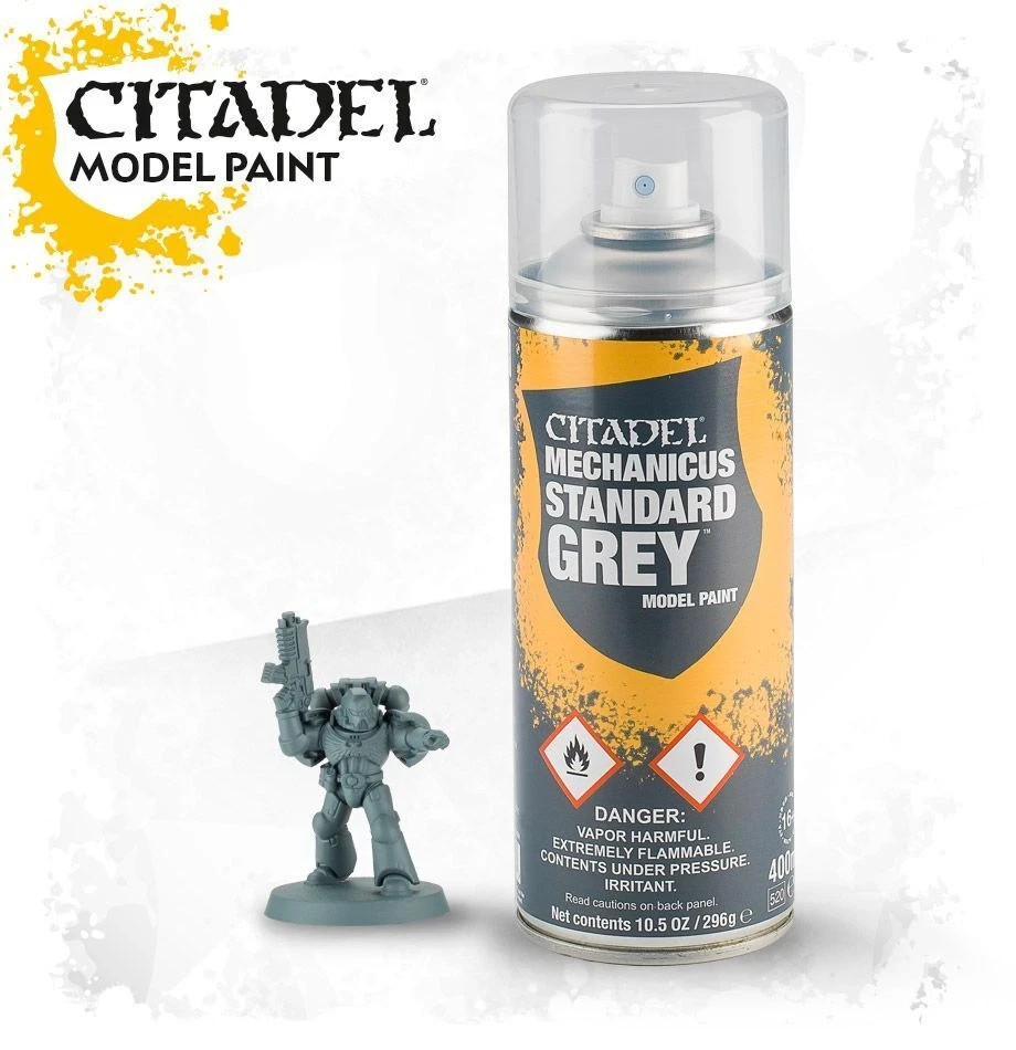 Games Workshop Warhammer Citadel Spray Primer Mechanicus Standard Grey