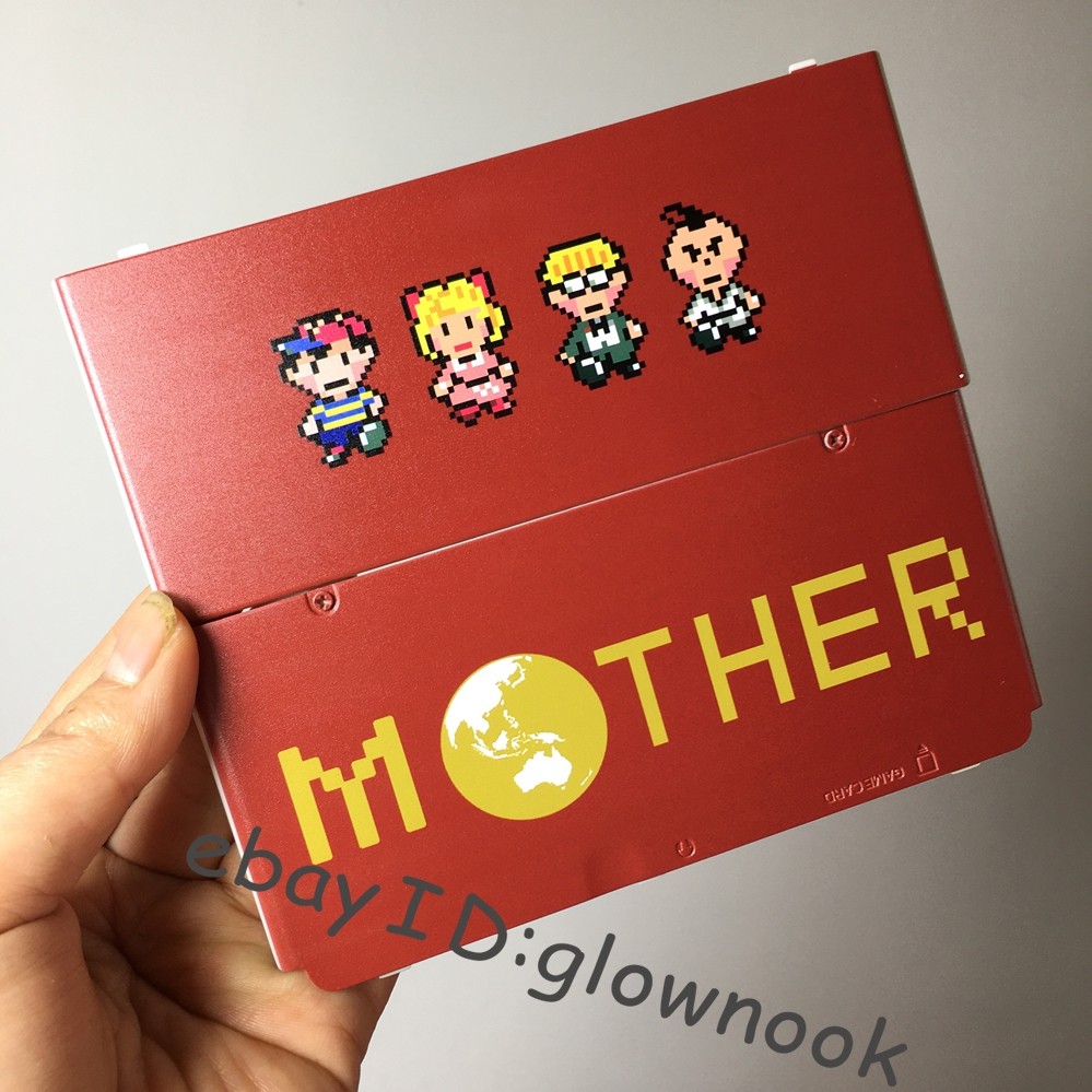 Mother Game Pixel Art Characters Red Replacement Housing Shell for New 3DS Case