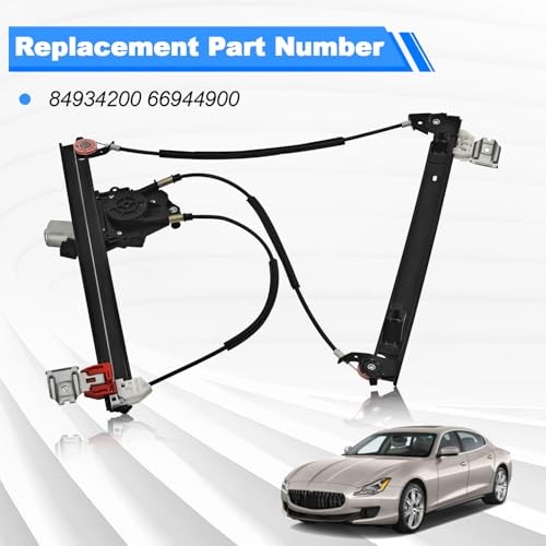 Driver Power Window Regulator w/Motor Compatible with Maserati Front Left