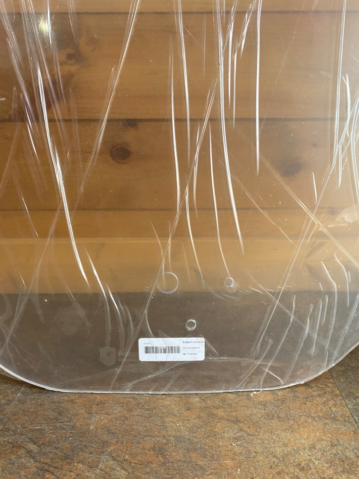 Bobcat M Coated 1/4" LEXAN Polycarbonate Forestry Demo Door Skid Steer