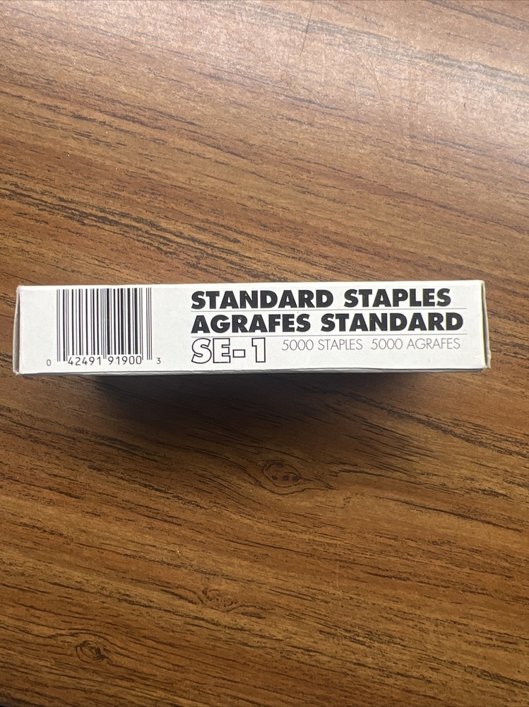OIC Standard Staples SE-1 5000 Staples. Chisel Point. Used