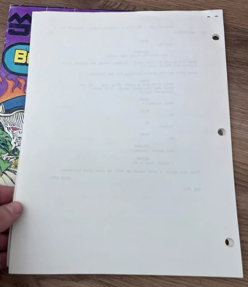 Beetleborgs Original Episode 7 TV Show Script & Comic Book Prop Say Magic Word