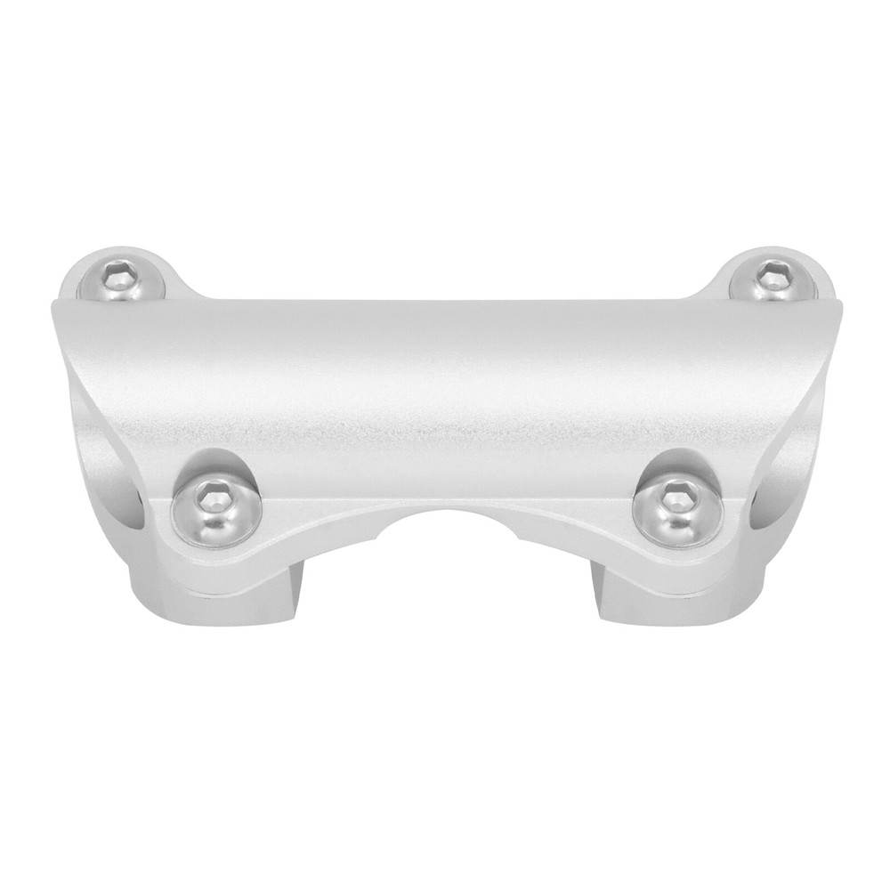 Chrome 1.25" Handlebar Riser Tip Clamp Kit 2" Large Fit For Harley