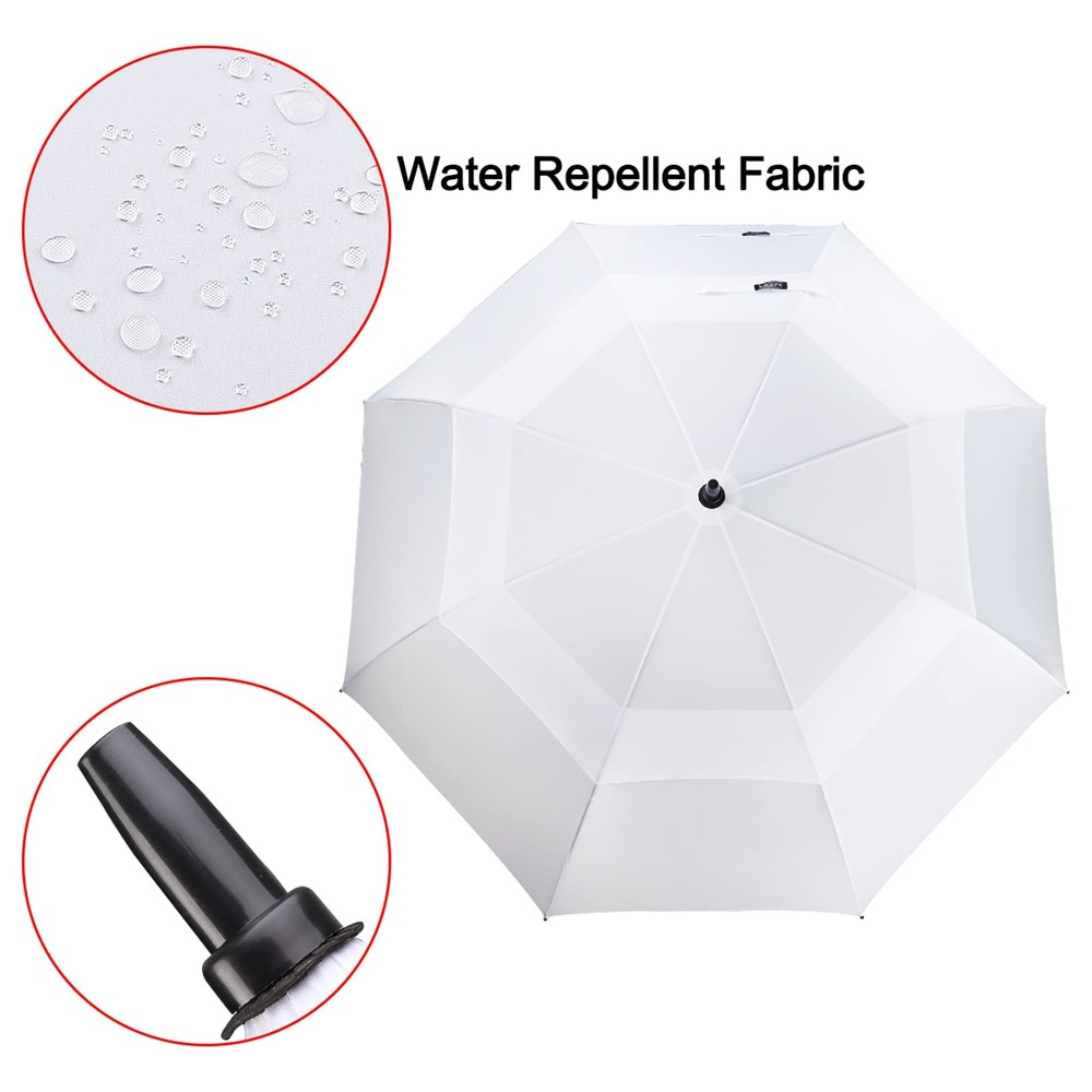 Golf Umbrella 68 Inch Automatic Open Double White Canopy Wedding Auto Pro