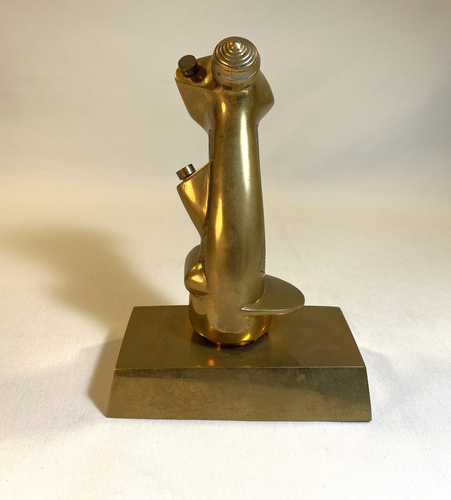 F-4 Phantom Jet Fighter Pilot Flight Control Joystick Brass Scupture/Display