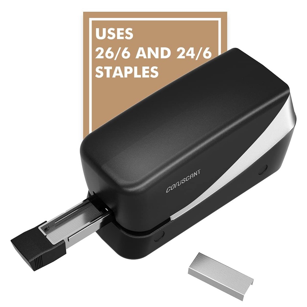 Coruscant Electric Stapler, Heavy Duty Desktop Stapler, Includes 2000 Staples