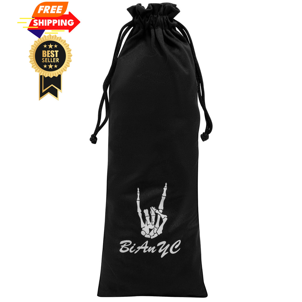 2-Pack Skeleton Hand Back Scratcher Portable Extendable 3 Piece Set, Black