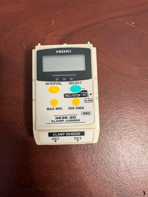 HIOKI 3636-20 Clamp Logger Current Recording