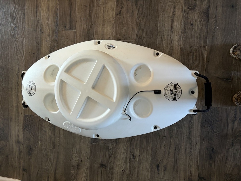 Meddlesome Floating Cooler With Handles  And Cup Holders