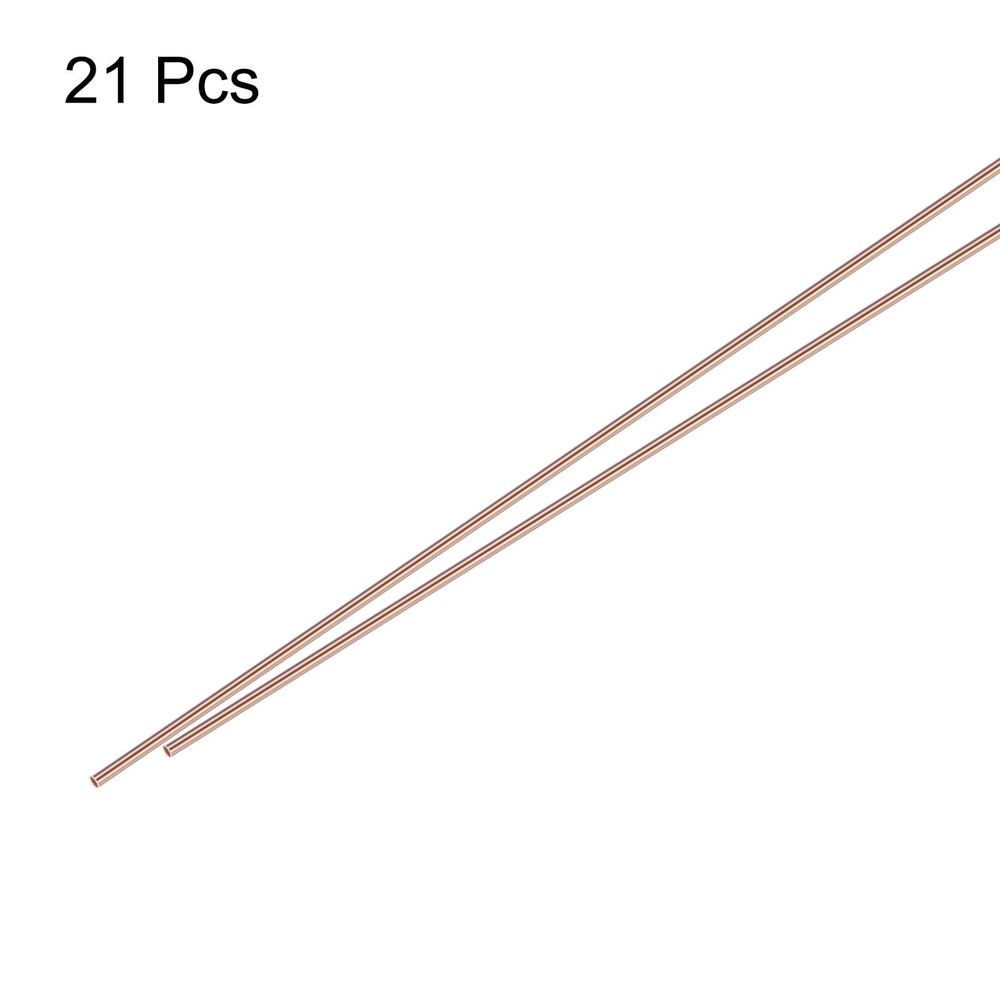 MECCANIXITY 21Pcs Copper Brazing Rods, Phosphor 3/64"x10",