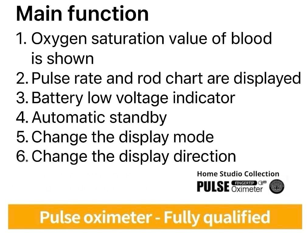 Finger Tip Pulse Oximeter LED Blood Meter For Hospital Household NEW
