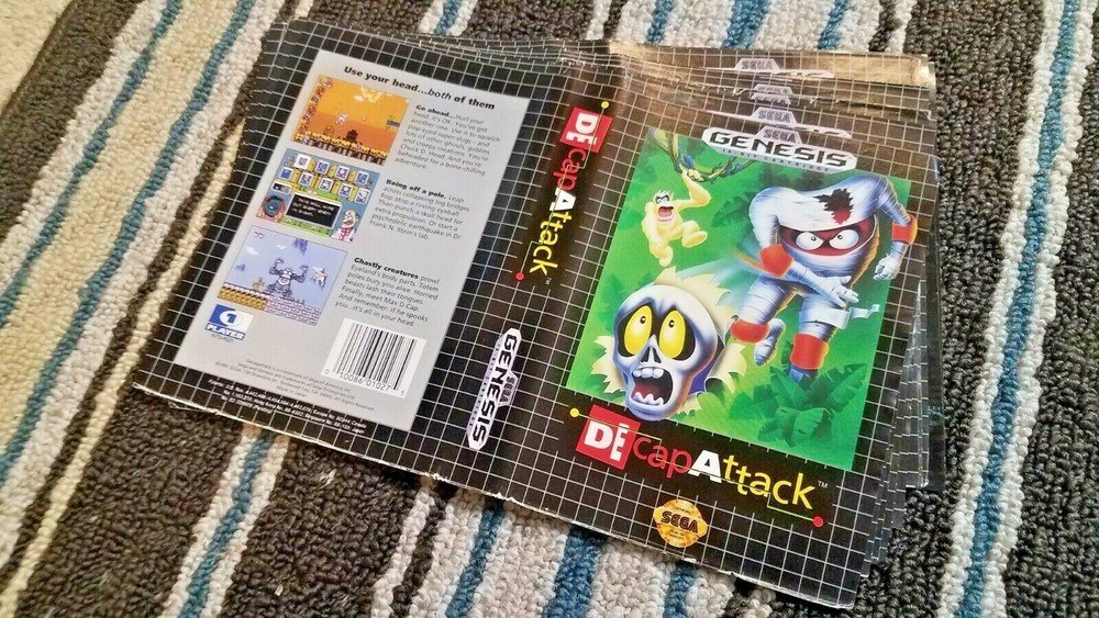BOX ART ONLY Decap Attack Original Sega Genesis Case Sleeve