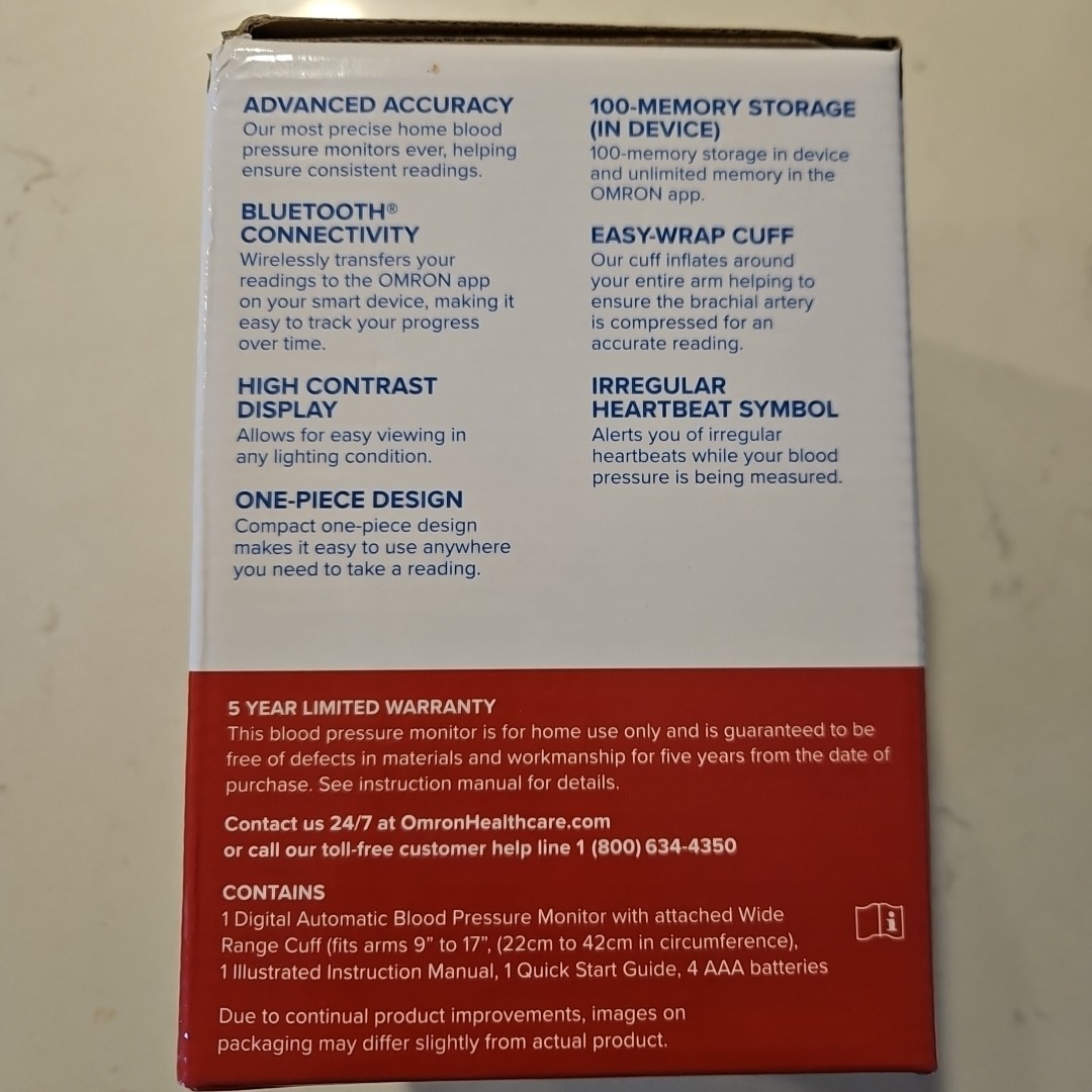 Omron Evolv Wireless Upper Arm Blood Pressure Monitor