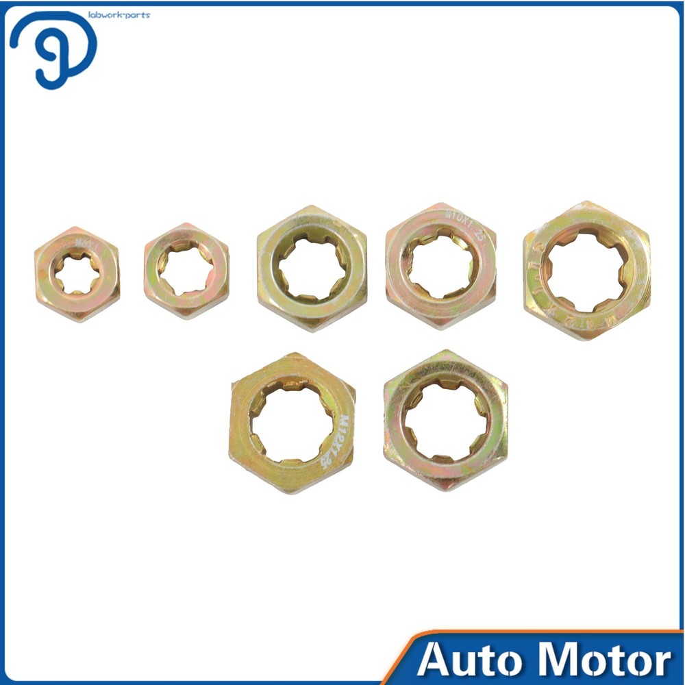 15-Piece Metric Thread Chaser Set M6 M8 M10 M12 Thread Restorer Tool Thread Set