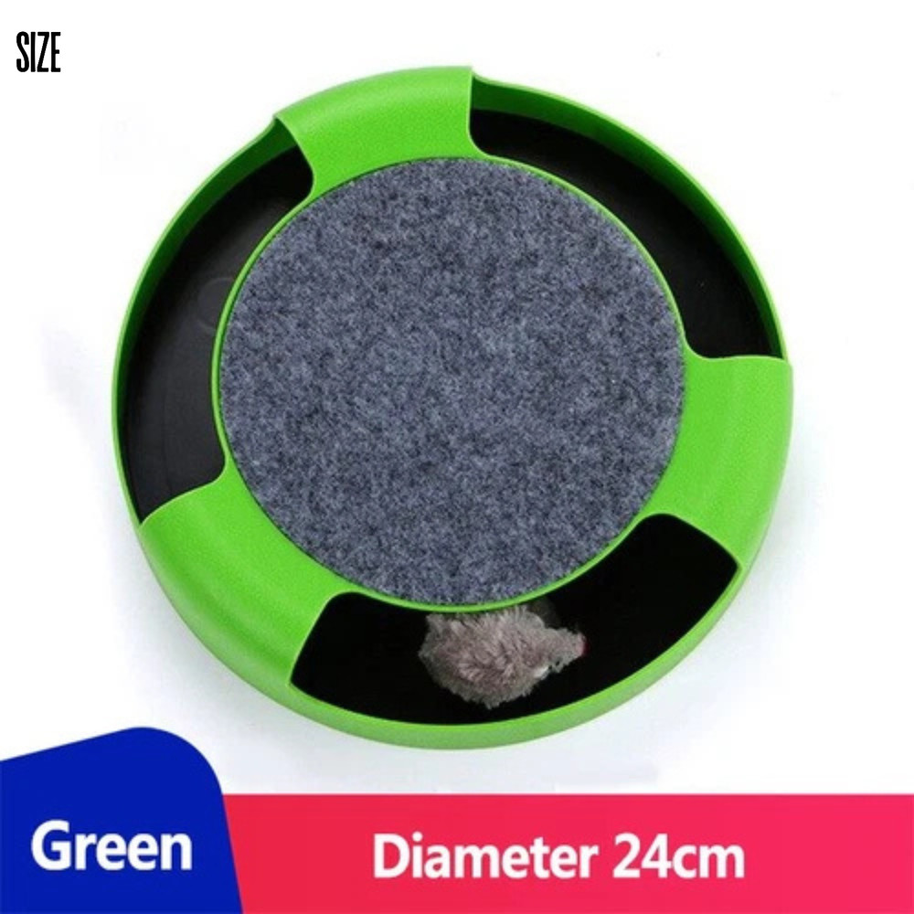 Smart Pet Exercise & Training Play Pad | Interactive Cat Toy 360° Rotating Mouse
