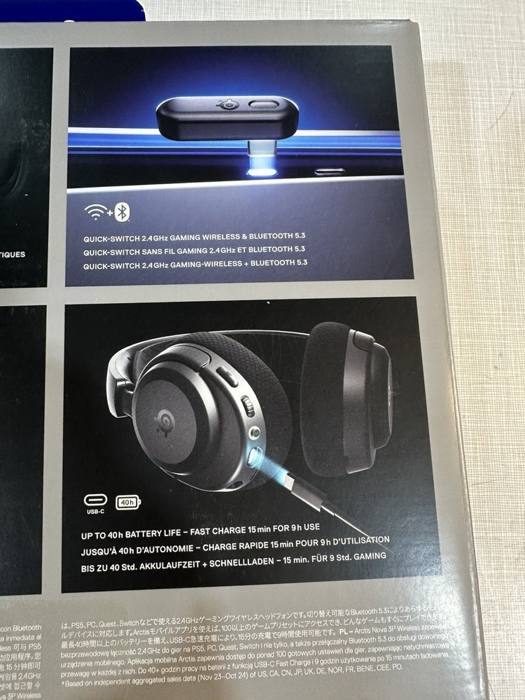 Sealed SteelSeries Arctis Nova 3P Wireless Multi-Platform Gaming Headset