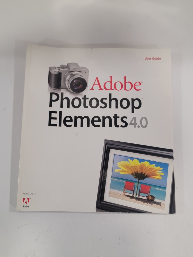 Adobe Photoshop Elements 4.0 User Guide Book & Software